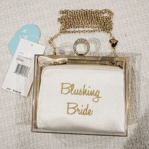 NWT Blue by Betsey Johnson Blushing Bride Clutch